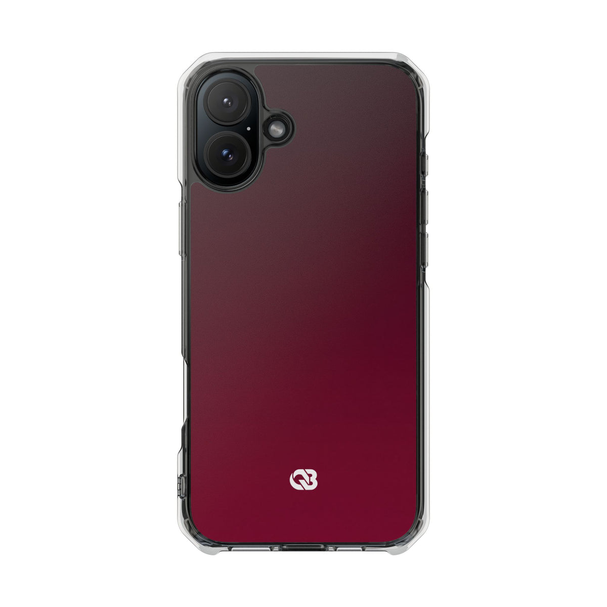 Bordeaux Spectrum · Clear Impact Magnetic Phone Case for iPhone · Red