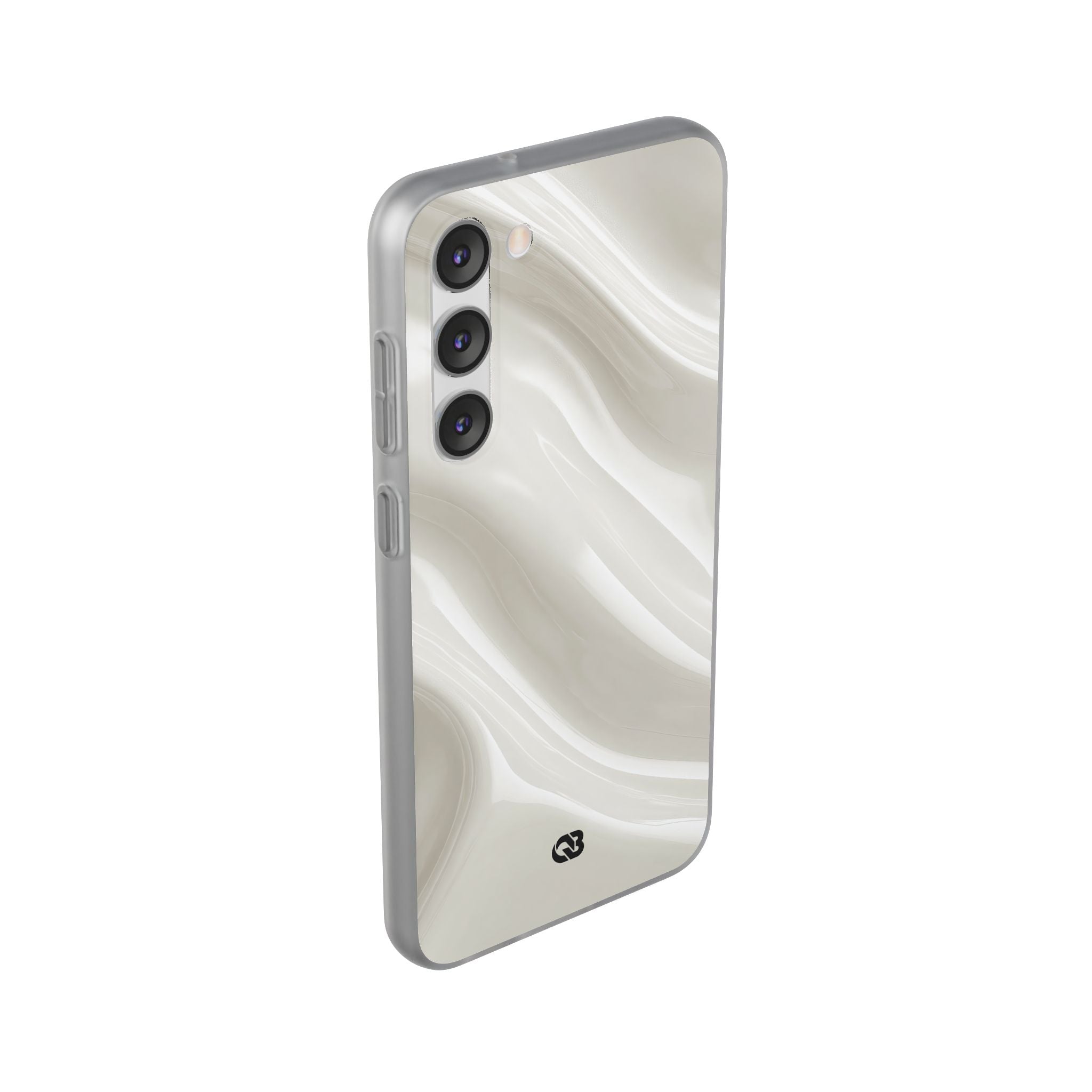 White Lite Phone Case for Samsung - Polished Ivory Wave