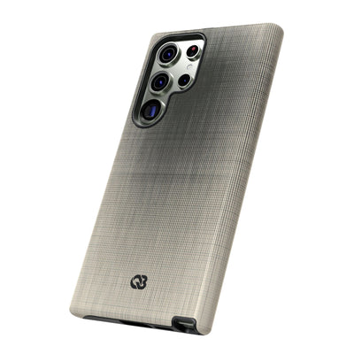 Beige Tough Phone Case for Samsung - Carbon Screen Grid
