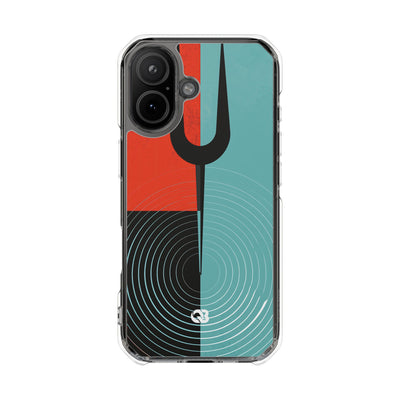 Teal Impact MagSafe Phone Case for iPhone - Sonic Static Split
