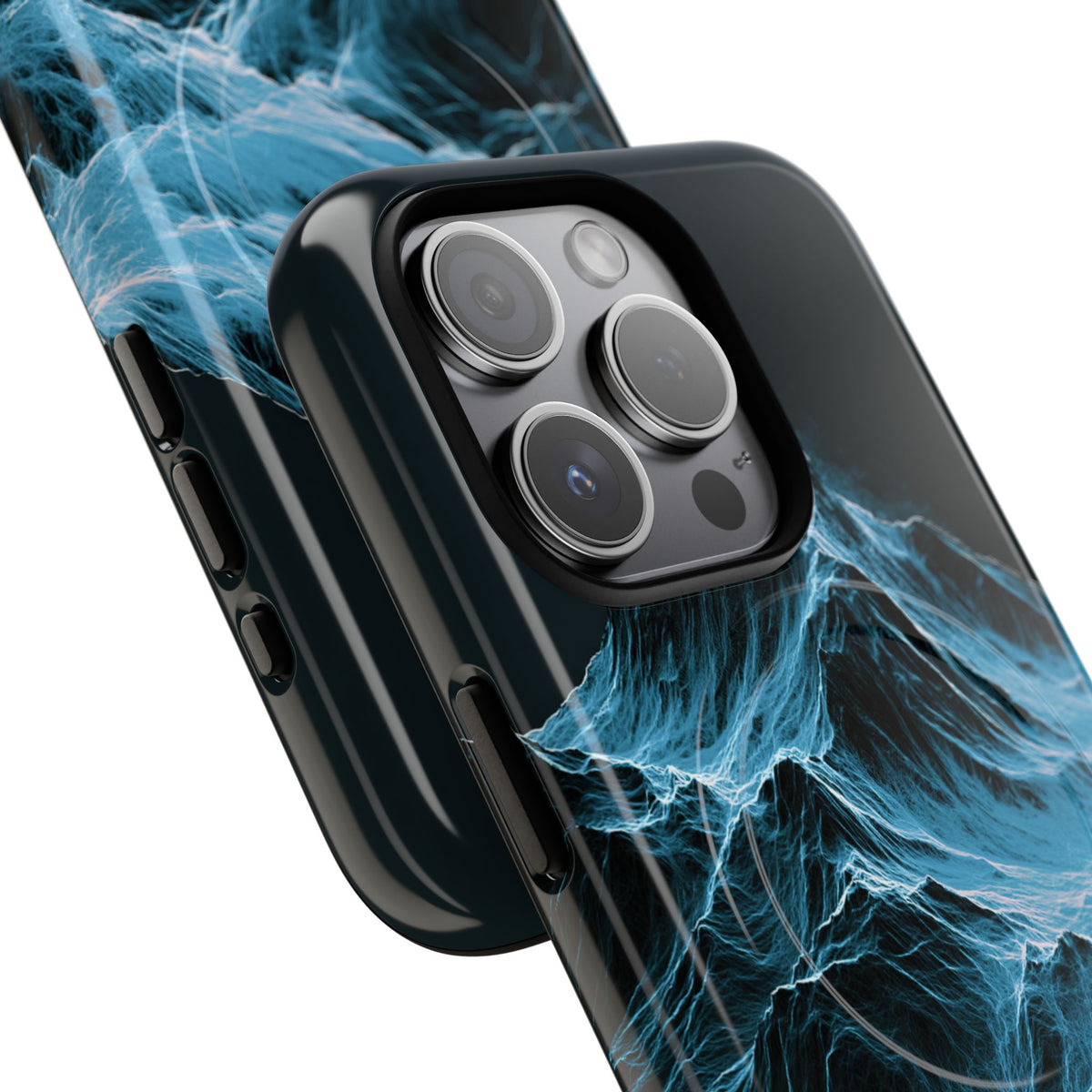 Nordic Frost Peak · Tough 2.0 Magnetic Phone Case for iPhone · Blue