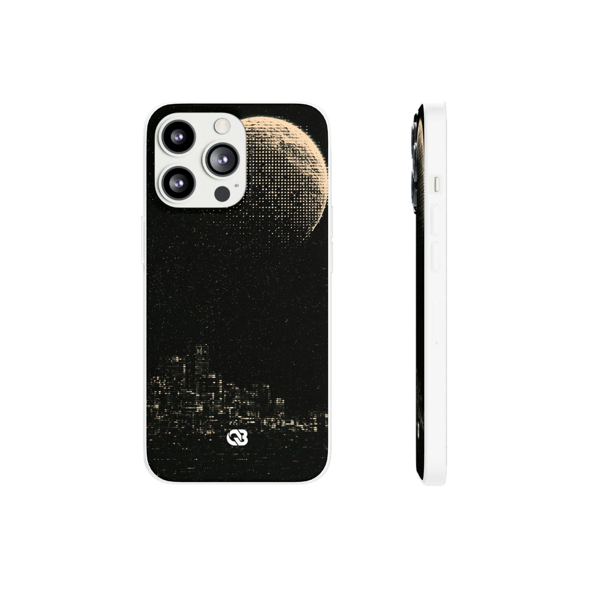 Lunar Metropolis Nocturne · Lite Phone Case for iPhone ·  Black