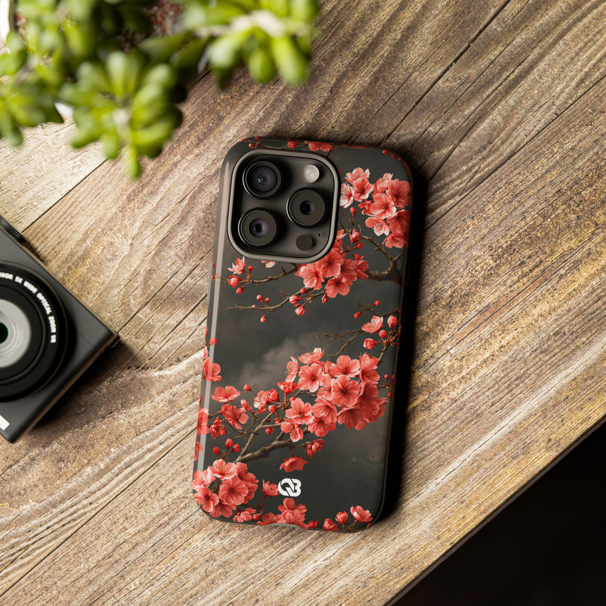 Dark Sakura Nocturne · Tough Phone Case for iPhone · Black