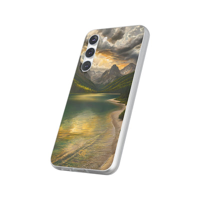 Gilded Mountain Lake · Soft Handyhülle für Samsung