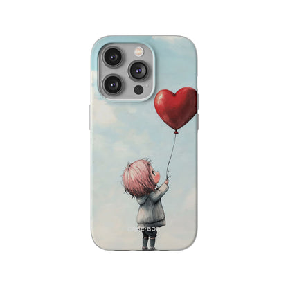 Heart Balloon Glow iPhone 14 Pro Case - Soft
