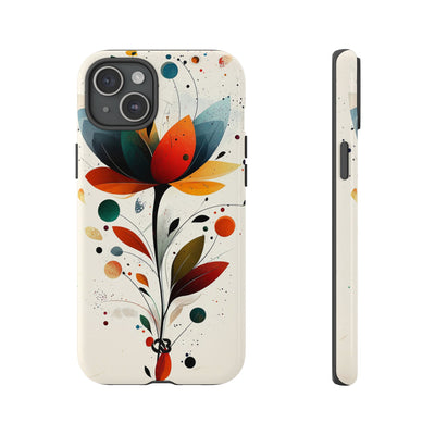 Burnt Petal Abstract · Tough Phone Case for iPhone