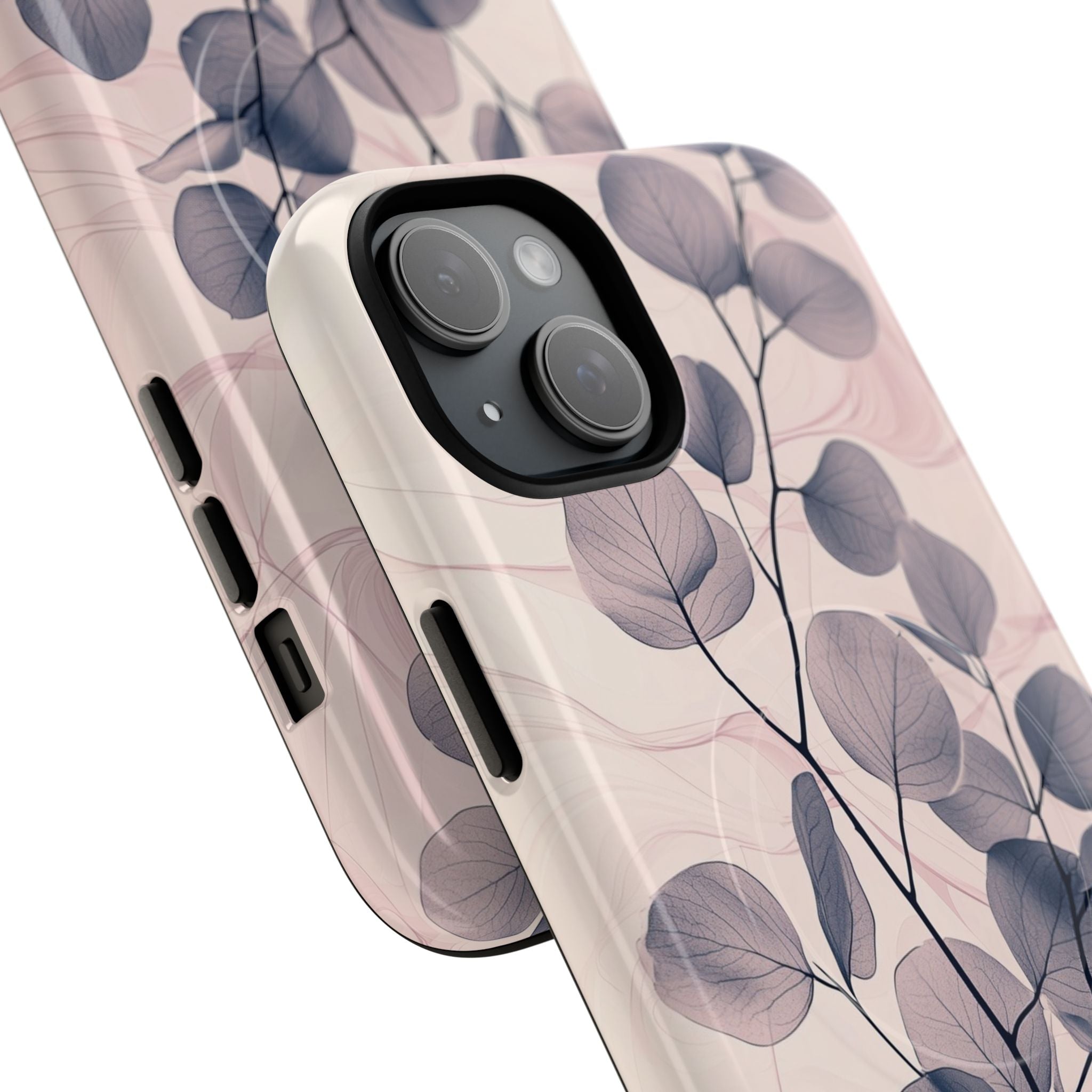 Veined Leaf Whisper iPhone 15 Plus Case - Tough+