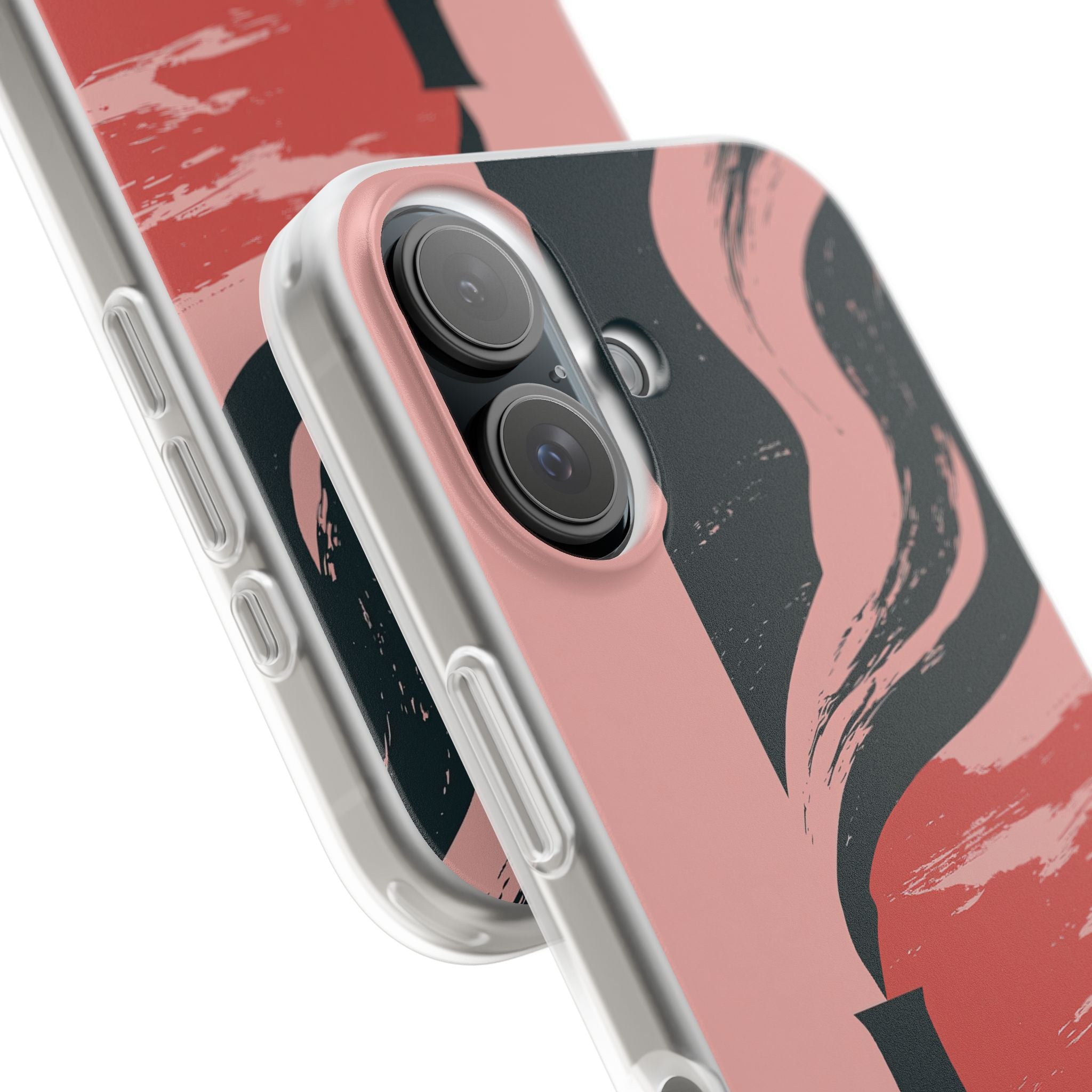 Pink Lite Phone Case for iPhone - Cinder Rose Plume