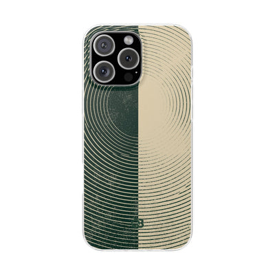 Green Lite Phone Case for iPhone - Evergreen Split Grain
