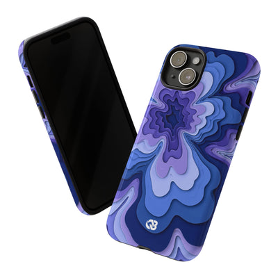 Periwinkle Strata Bloom · Tough Phone Case for iPhone · Purple