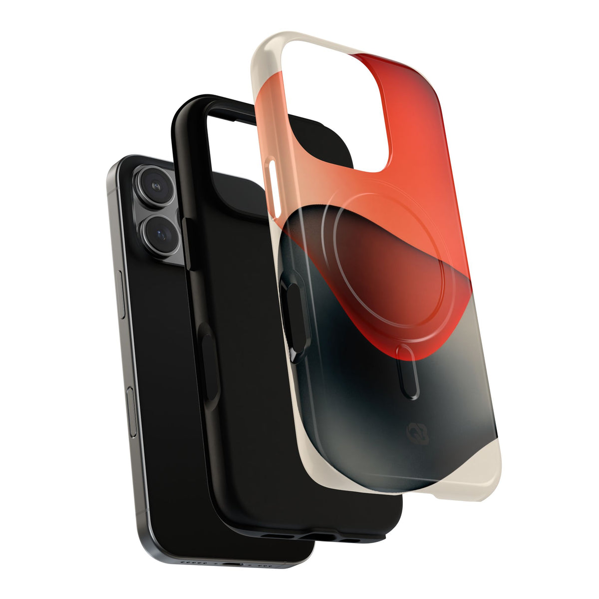 Translucent Crimson Form · Tough 2.0 Magnetic Phone Case for iPhone · Red