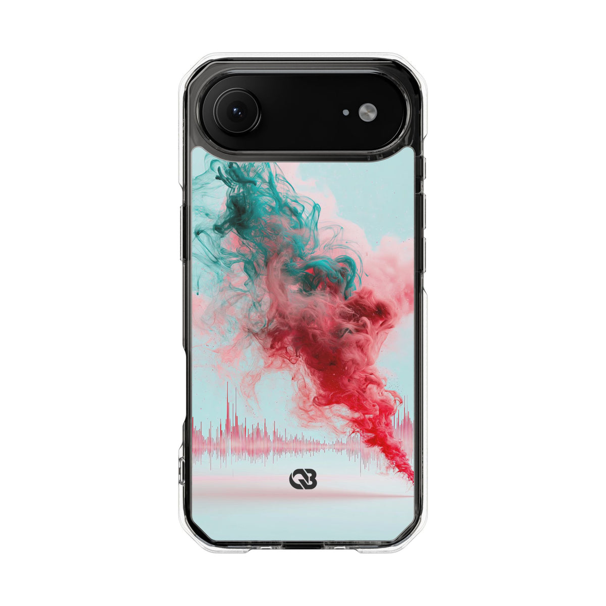 Sonic Bloom · Clear Impact Magnetic Phone Case for iPhone · Red