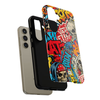 Skate Skull Riot · Tough Phone Case for Samsung · Red