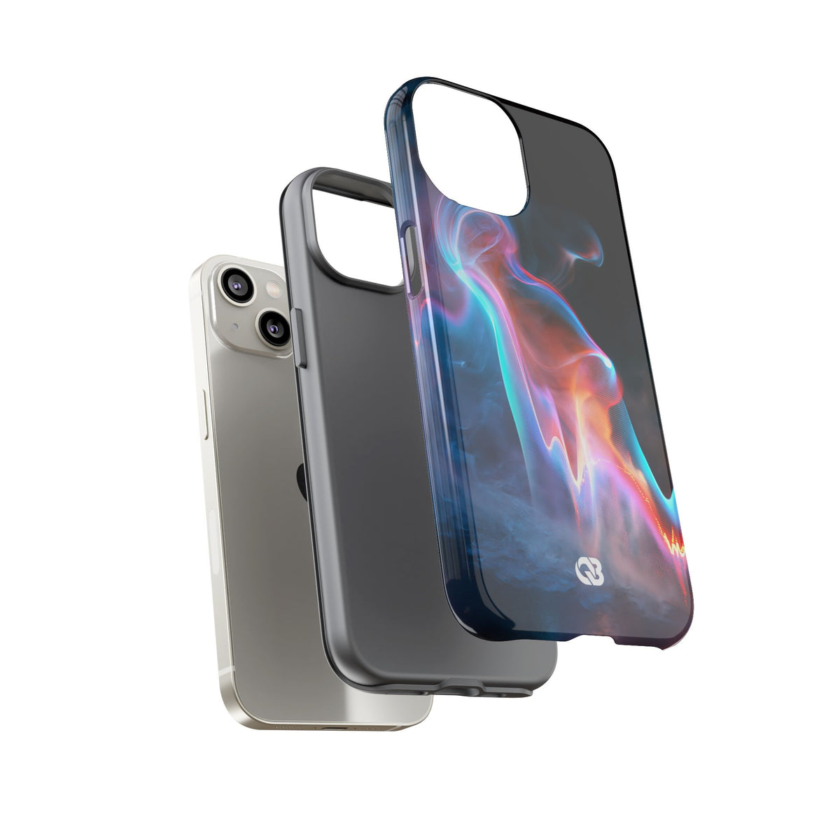 Neon Waveform · Tough Phone Case for iPhone · Black