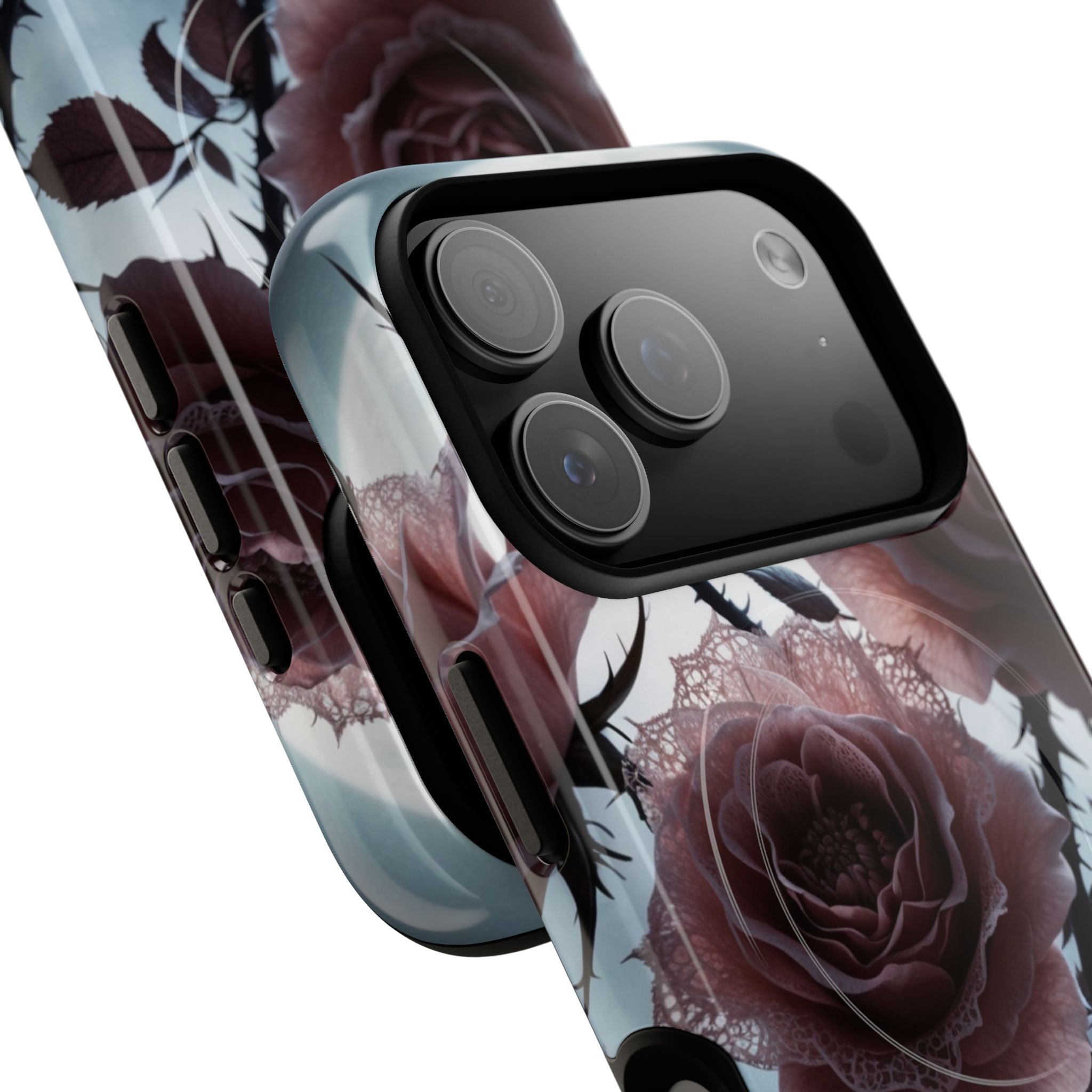 Lunar Lace Petals · Tough+ Handyhülle für iPhone · Magsafe