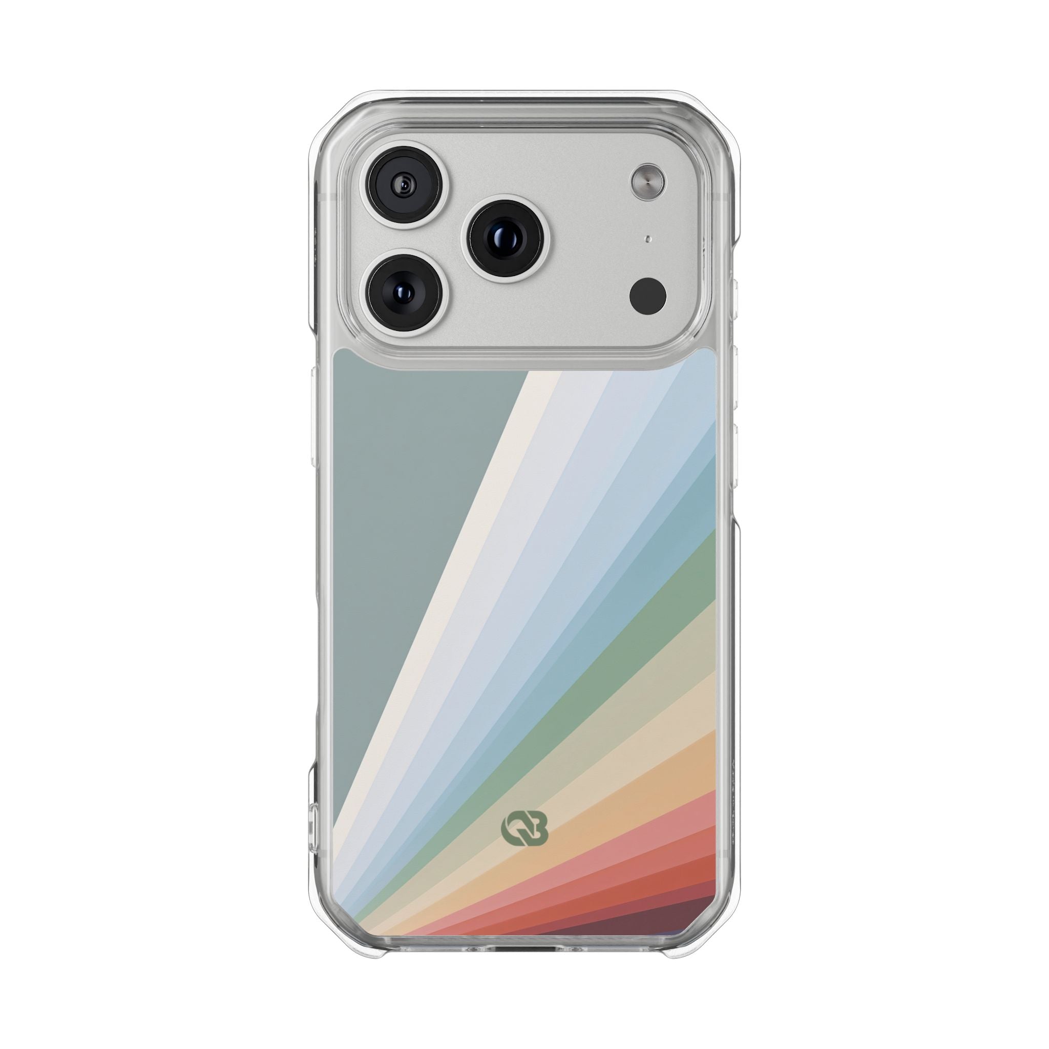 Green Impact MagSafe Phone Case for iPhone - Sage Prism Beam