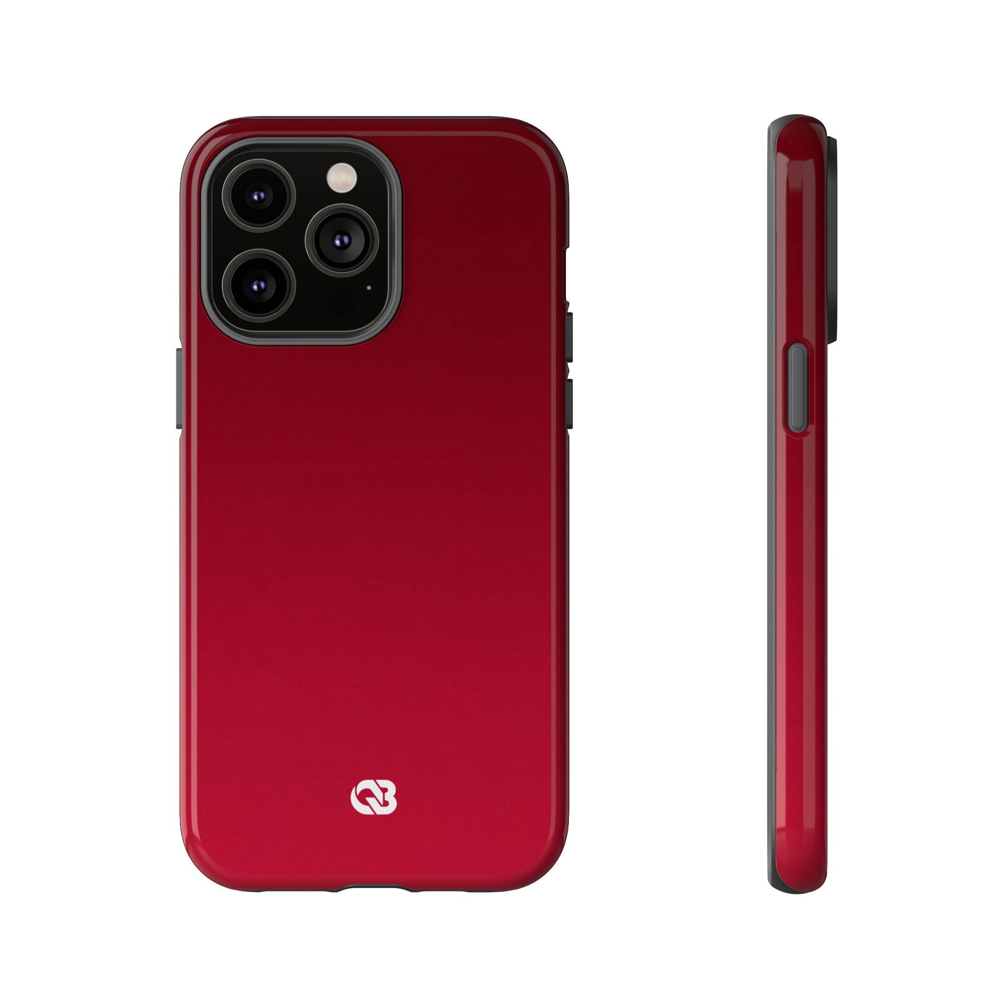 Red Tough Phone Case for iPhone - Crimson Velvet Fade