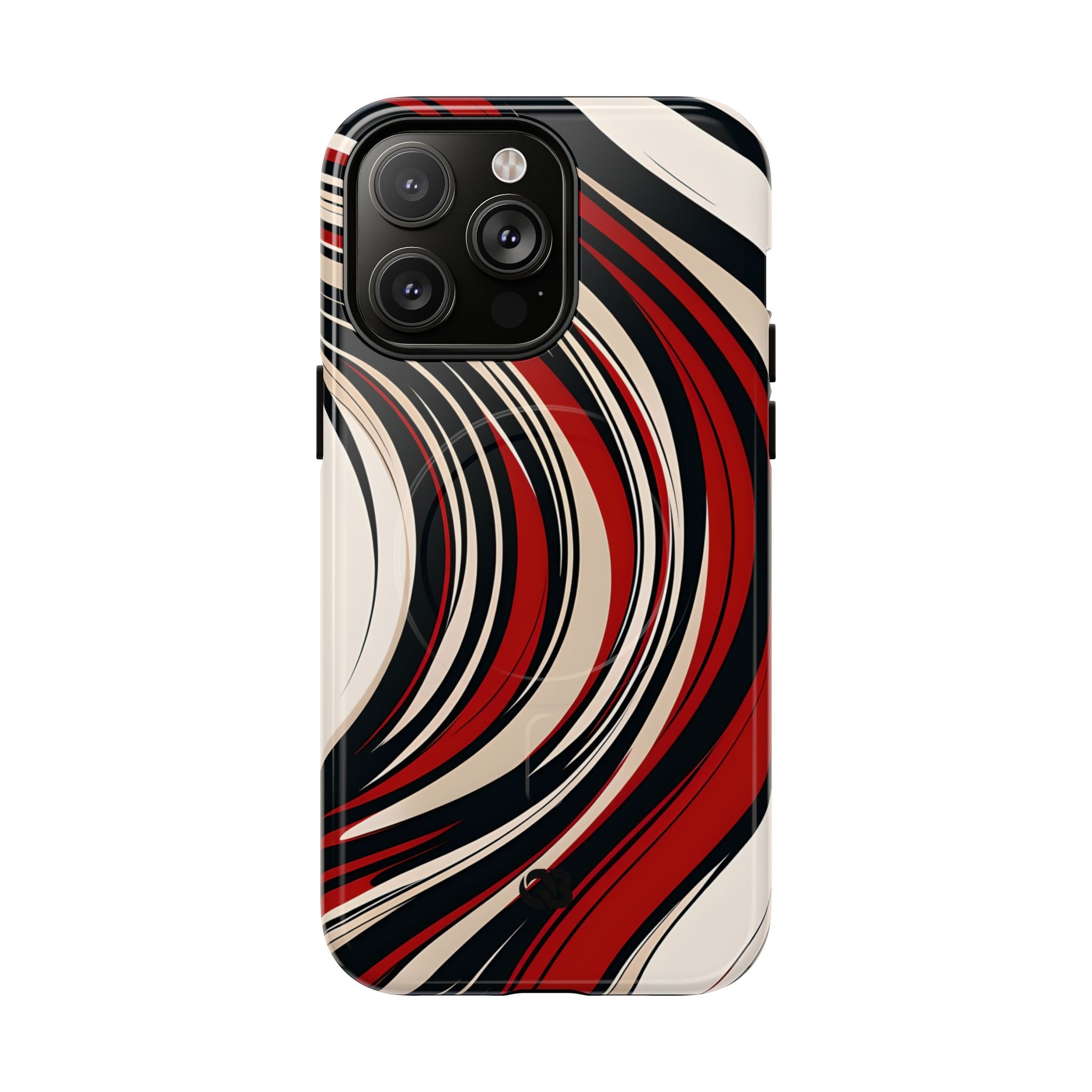 Crimson Flow Waves · Tough+ Magsafe