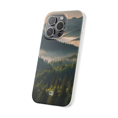 Foggy Mountain Ridge · Soft Phone Case for iPhone