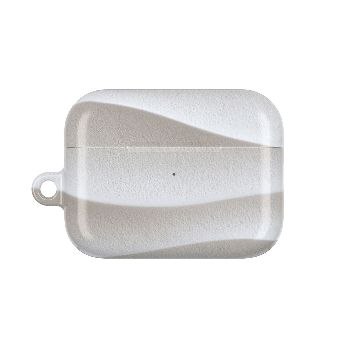 Sculpted Dune Relief · Hard Case for AirPods & AirPods Pro · White