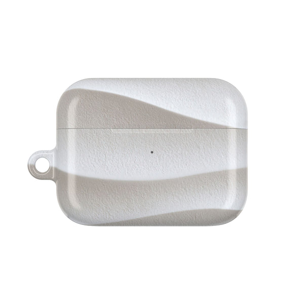 Sculpted Dune Relief · Hard Case for AirPods & AirPods Pro · White
