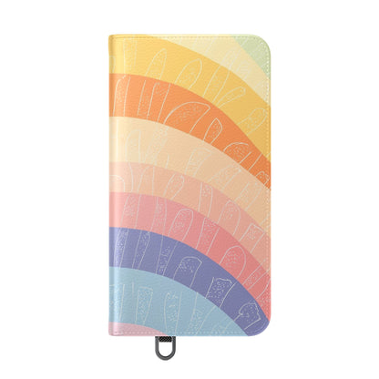 Pastel Rainbow Glow - Samsung S24 Plus Case - Wallet
