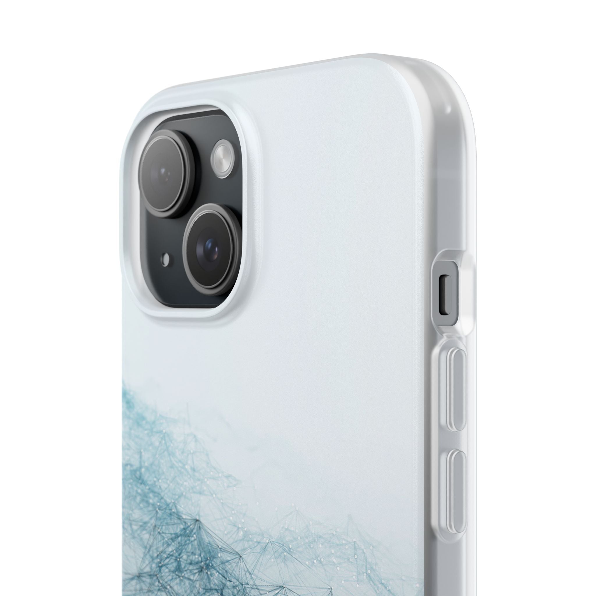 Teal Lite Phone Case for iPhone - Cyan Vector Lattice