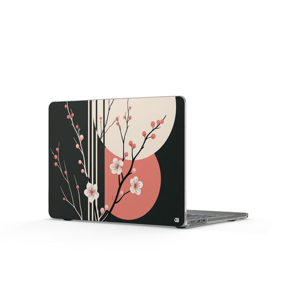 Nocturne Sakura Branch · Clear Hard Case for MacBook · Black