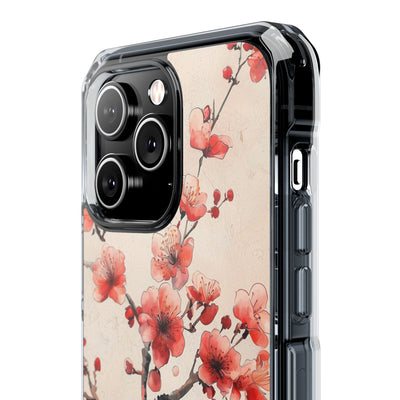 Crimson Silk Flora · Impact Handyhülle für iPhone · Magsafe