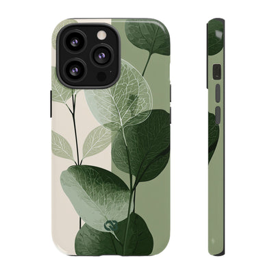 Layered Eucalyptus Study · Tough Phone Case for iPhone · Green