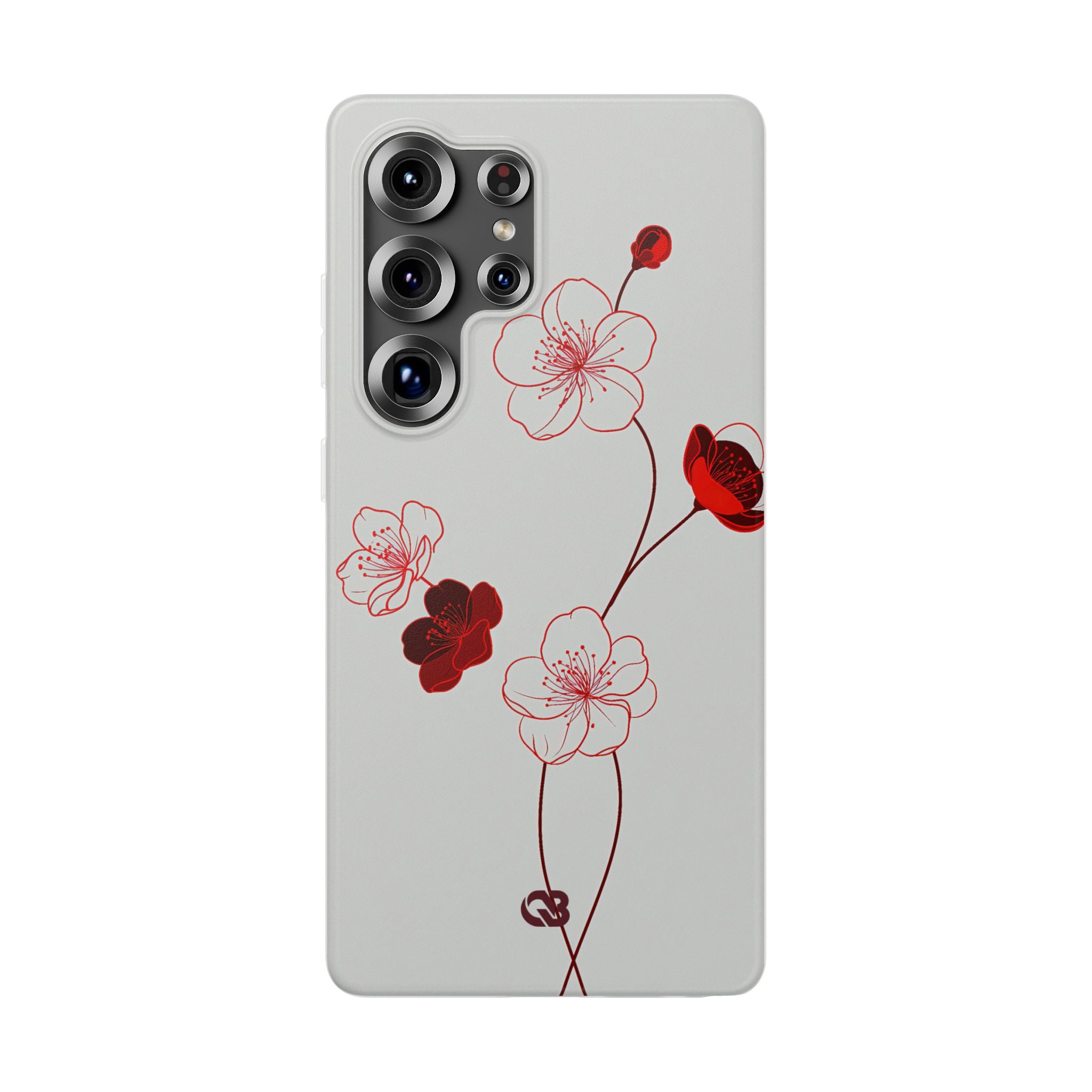 Red Lite Phone Case for Samsung - Kyoto Ember Bloom