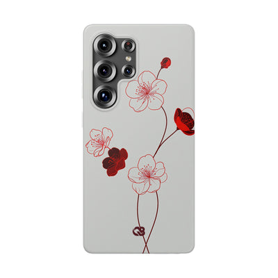 Red Lite Phone Case for Samsung - Kyoto Ember Bloom