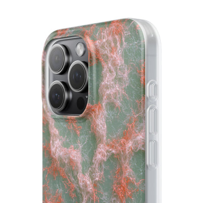 Coral Pixel Matrix · Lite Phone Case for iPhone ·  Green