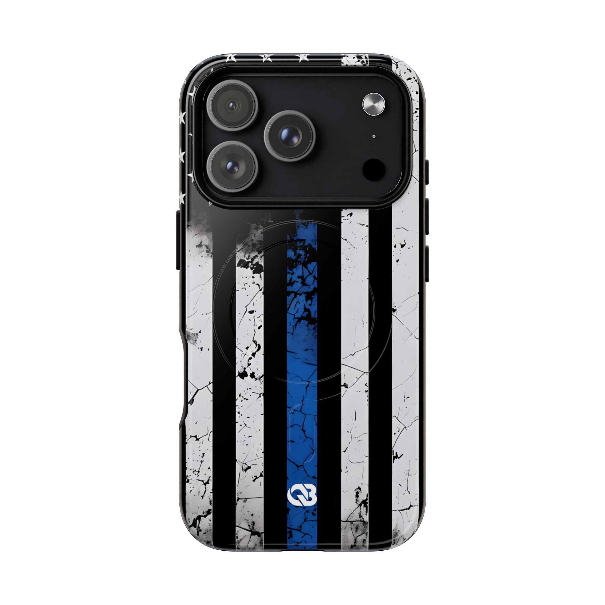 Gritty Cobalt Flag · Tough+ Phone Case for iPhone · Magsafe