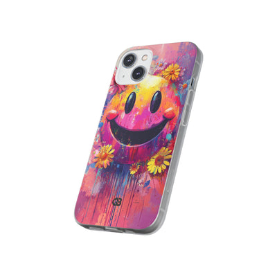 Vivid Grin Graffiti · Soft Phone Case for iPhone