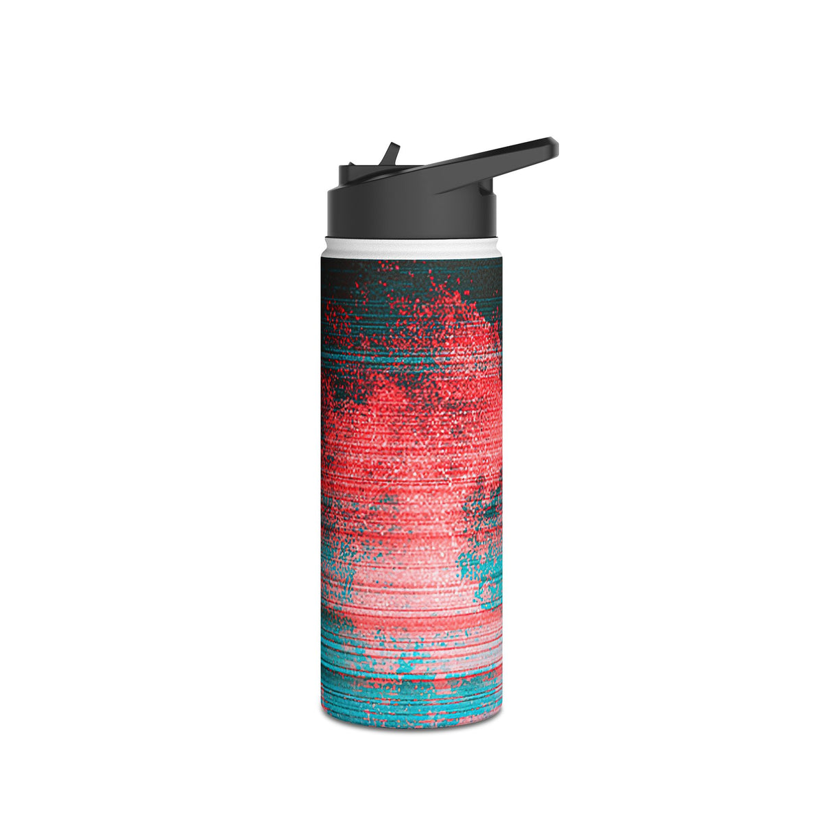 Digital Signal Drift · Insulated Water Bottle · Black