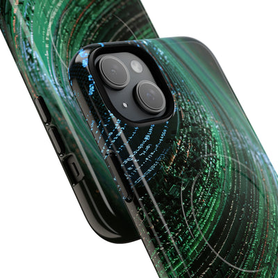 Orbital Data Stream · Tough 2.0 Magnetic Phone Case for iPhone · Green