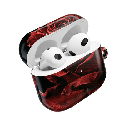 Crimson Noir Rose · Hard Case for AirPods & AirPods Pro · Black