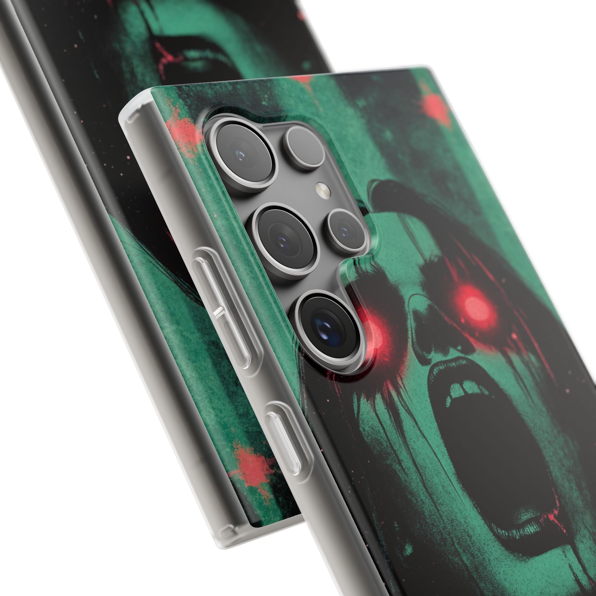 Crimson Emerald Scream · Soft Phone Case for Samsung