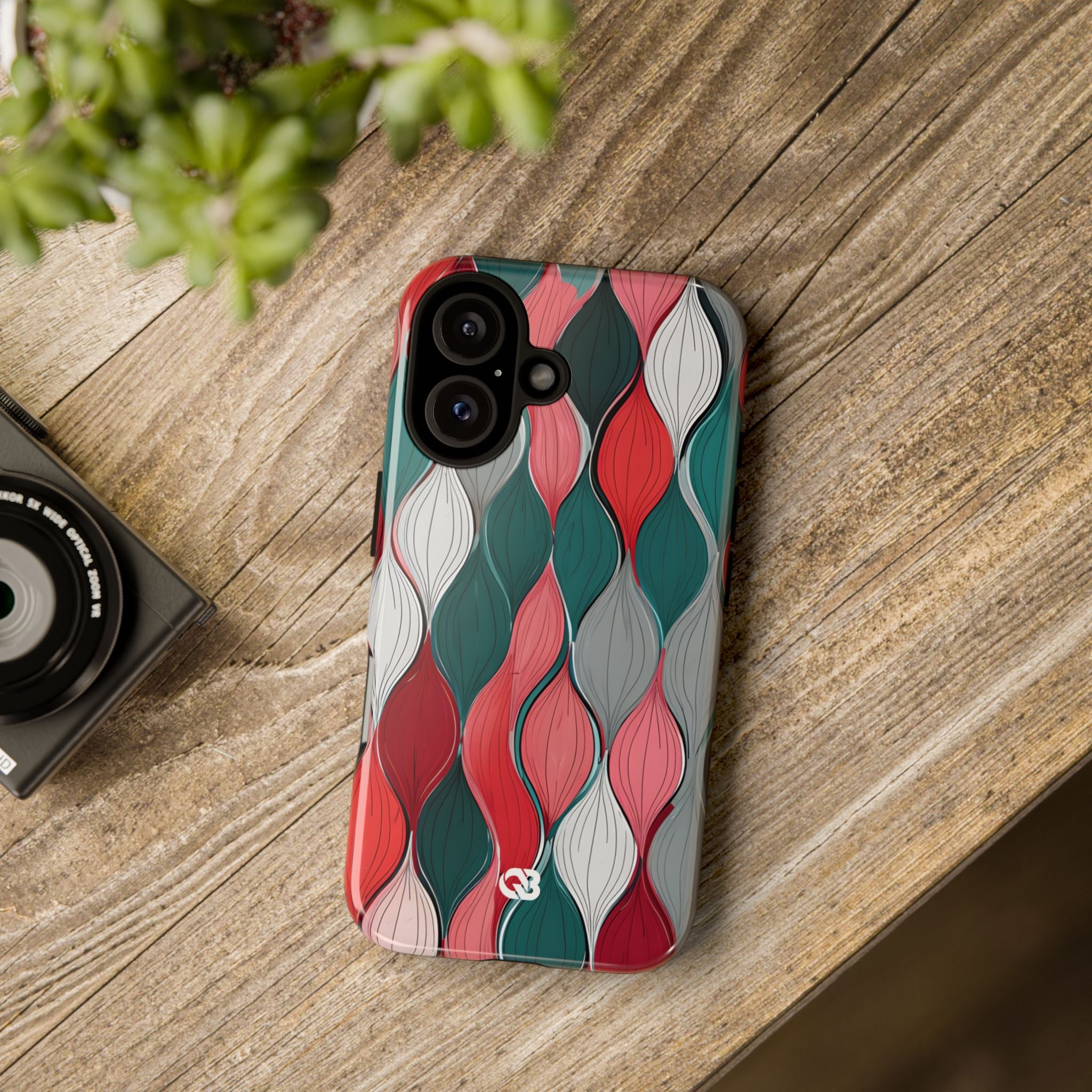 Slate Rose Ripple · Tough Θήκη για iPhone