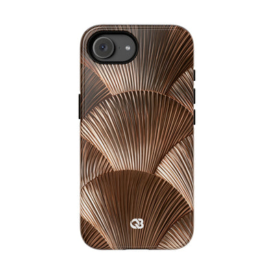 Rose Gilded Fan · Tough Phone Case for iPhone · Gold