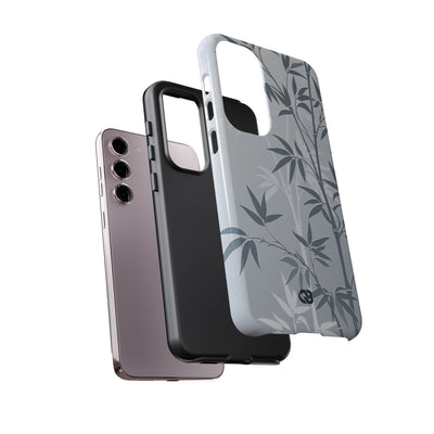 Misty Bamboo Grove · Tough Phone Case for Samsung · Blue