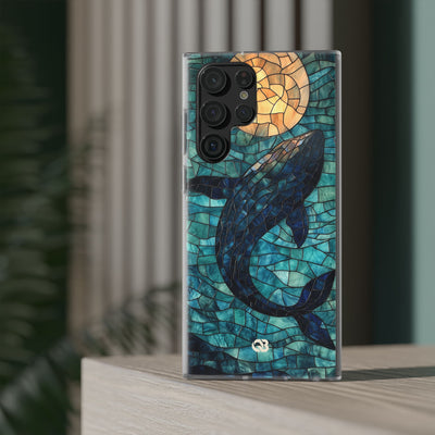 Stained Moon Whale · Soft etui na telefon dla Samsung