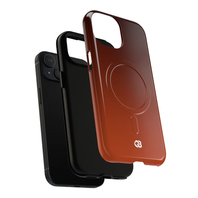 Orange Tough 2.0 Magsafe Phone Case for iPhone - Obsidian Ember Fade