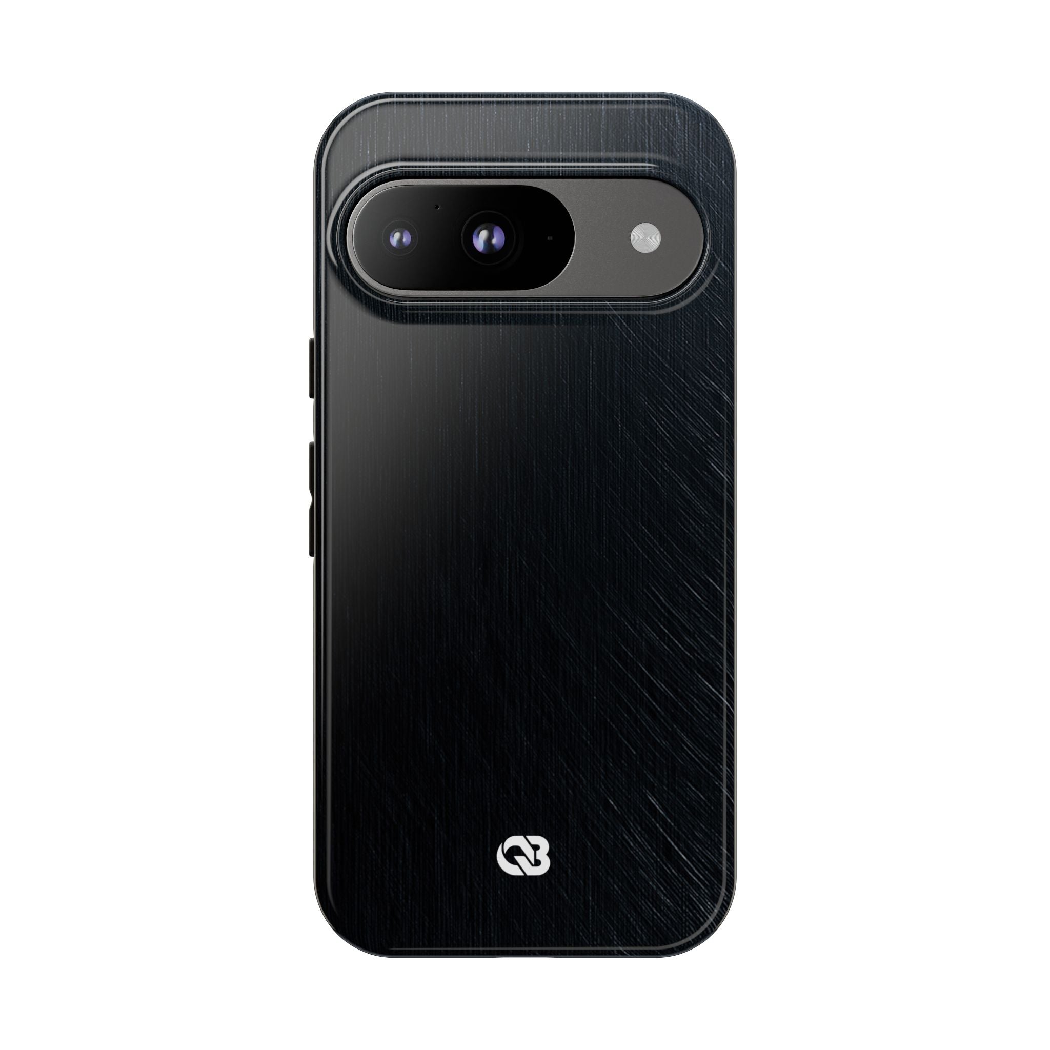 Black Tough Phone Case for Google Pixel - Midnight Brushed Grain
