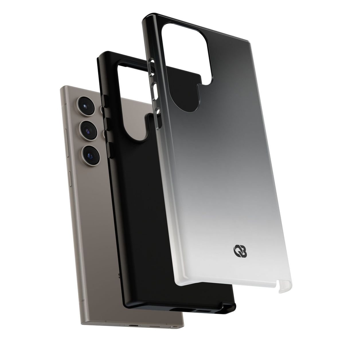 Noir Ombre Fade · Tough Phone Case for Samsung · Black