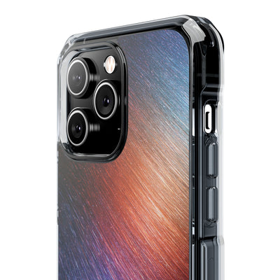 Radiant Energy Stream · Clear Impact Magnetic Phone Case for iPhone · Blue