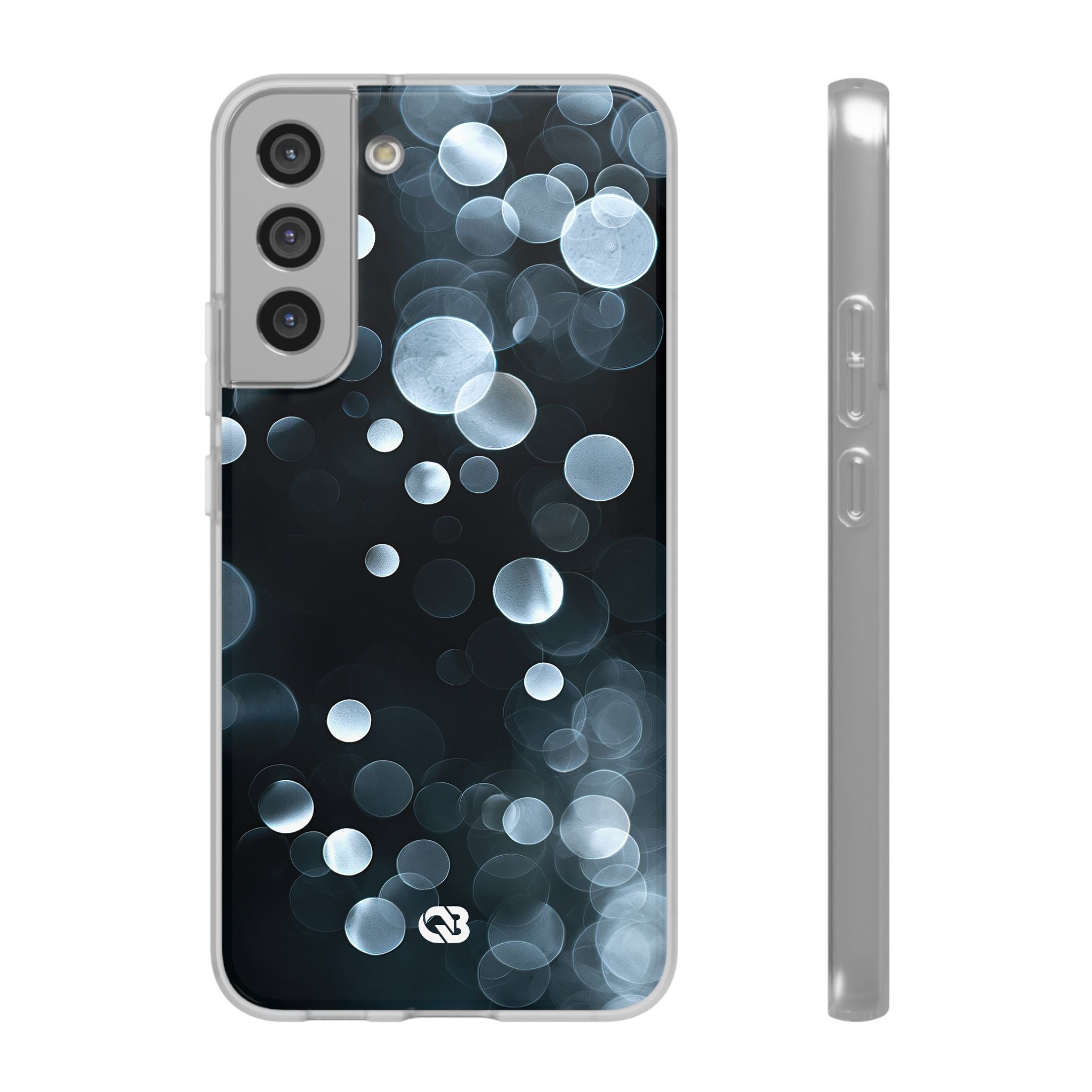 Black Lite Phone Case for Samsung - Silver Orbit Glow