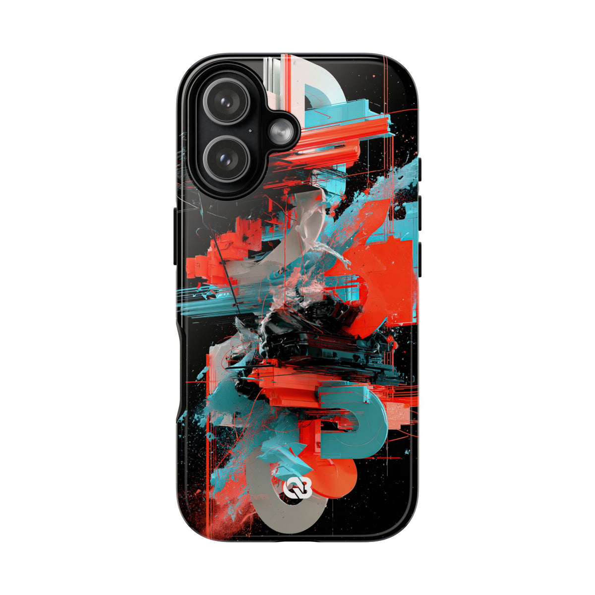 Fragmented Cyber Core · Tough Phone Case for iPhone · Black