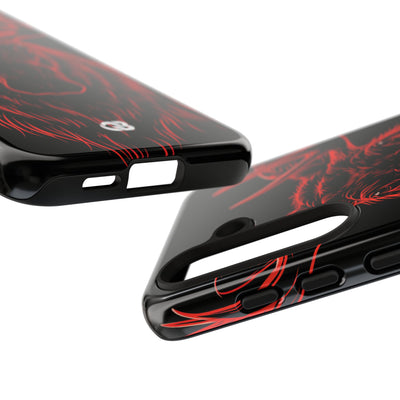 Nordic Moose Contour · Tough Phone Case for Samsung · Red